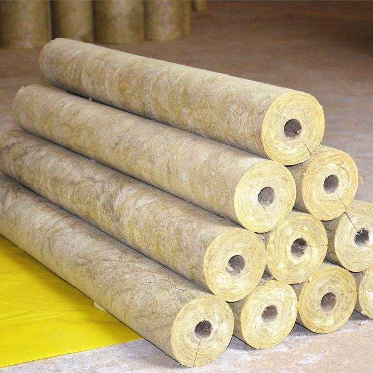 High-density fire resistant rock wool pipe